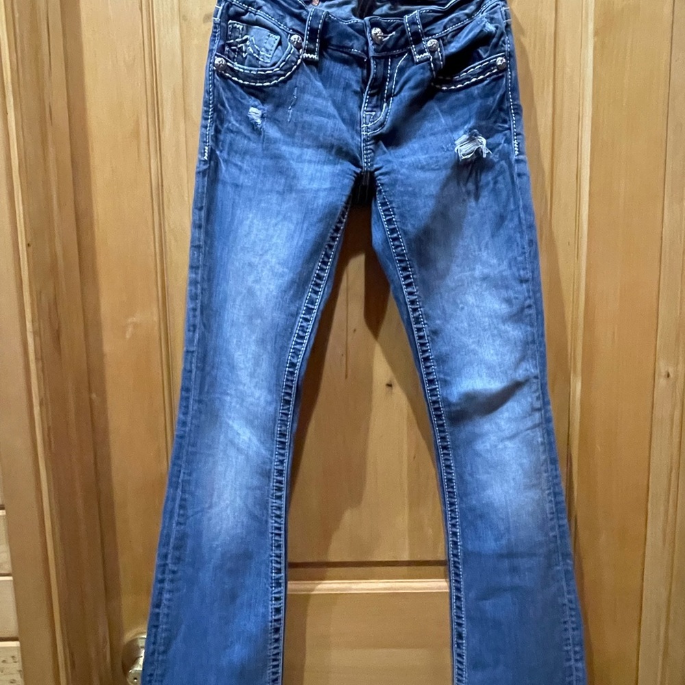Miss Me boot cut jeans size 26. 32”inseam